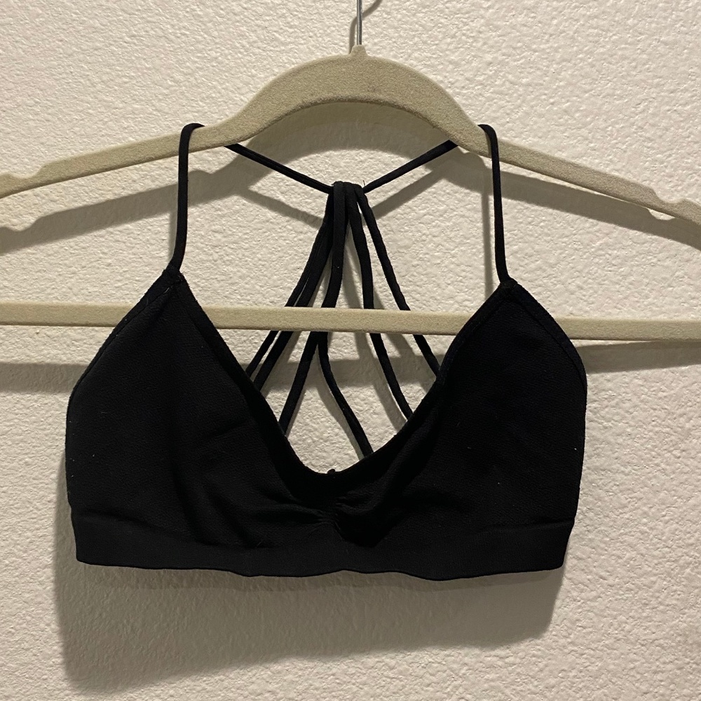 Free People Spandex Crossback Bralette Size XS